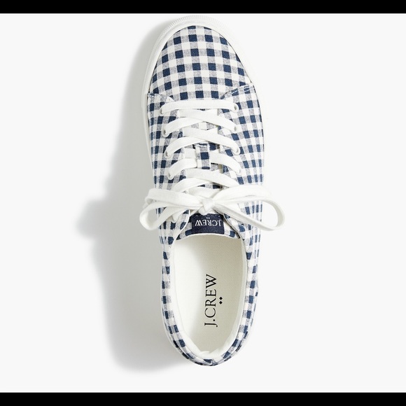 J.Crew checkered sneakers. Size 7 brand new - Picture 2 of 5